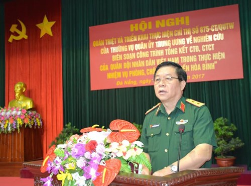 Quán triệt, triển khai thực hiện Chỉ thị của Thường vụ Quân ủy Trung ương về nhiệm vụ phòng, chống “DBHB”