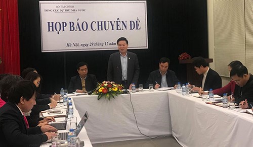 Ông Lê Văn Thời , Phó tổng cục trưởng Tổng cục DTNN phát biểu tại buổi họp báo.