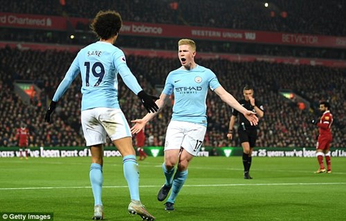Man City sẽ trở lại mạnh mẽ hơn sau cú “vấp ngã” trước Liverpool. Ảnh: Getty