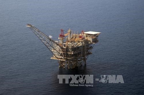 Mỏ dầu Tamar của Israel trên Trung Hải ngày 30-7-2015. Ảnh: TTXVN.