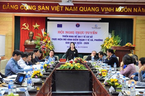 Bộ trưởng Bộ Y tế Nguyễn Thị Kim Tiến chủ trì hội nghị.