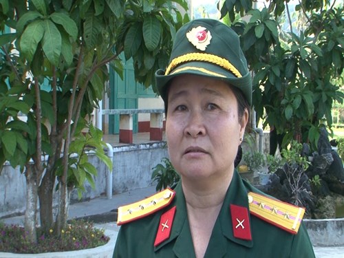 Thượng úy QNCN Trần Thị Dung.