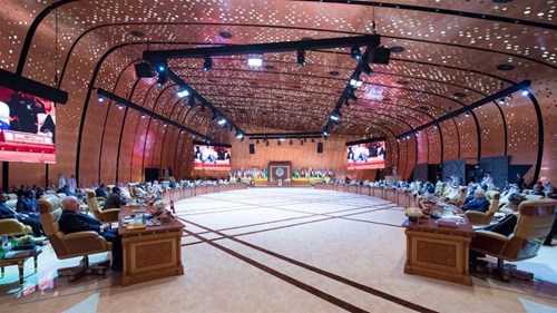Các đại biểu tham dự Hội nghị thượng đỉnh Liên đoàn Arab (AL) lần thứ 29 tại thành phố Dhahran. Ảnh: Tân Hoa xã.
