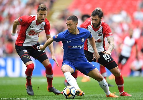 Dù không ghi bàn nhưng Hazard vẫn là "đầu tàu" trong chiến thắng của Chelsea. Ảnh: Getty