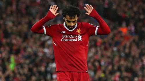 Salah không ăn mừng khi ghi bàn vào lưới đội bóng cũ AS Roma. Ảnh: Sky Sport.