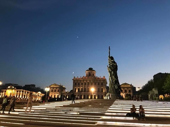 Đêm bình yên ở thủ đô Moscow.