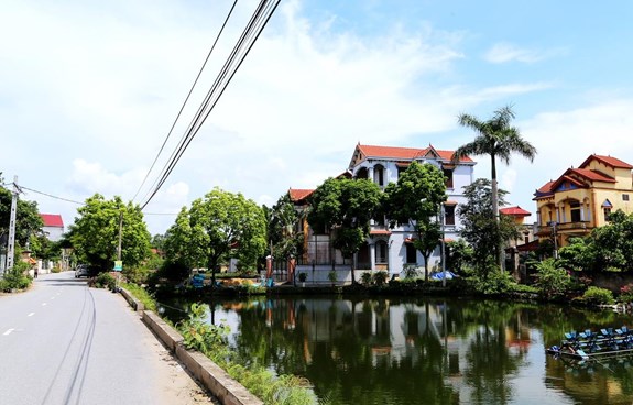 Diện mạo huyện Văn Giang đổi thay nhanh chóng.