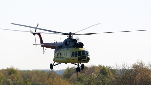 Chiếc trực thăng Mi-8. Ảnh: rt.com