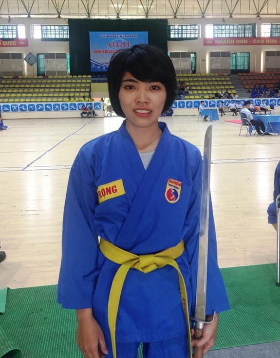 Cao Thị Trọng tại Giải đấu Vovinam các Câu lạc bộ Hà Nội năm 2018.