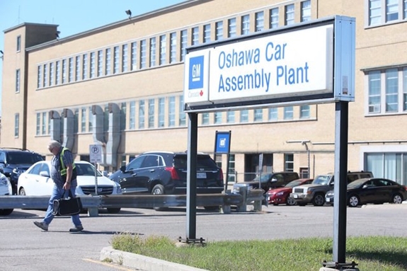 Nhà máy lắp ráp ôtô General Motors ở Oshawa, Canada. (Nguồn: Getty Images).