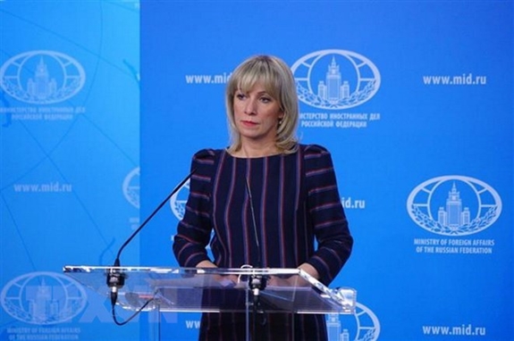 Người phát ngôn Bộ Ngoại giao Nga Maria Zakharova. Ảnh:TASS/TTXVN.