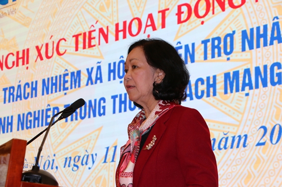 Đồng chí Trương Thị Mai phát biểu chỉ đạo hội nghị.