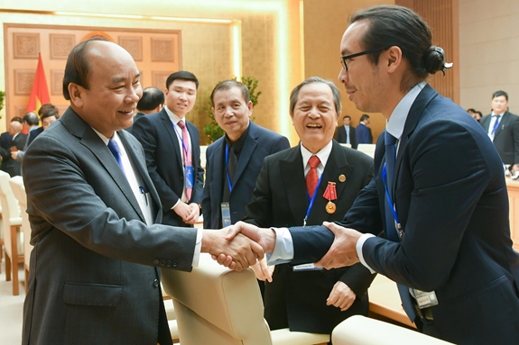 Thủ tướng Nguyễn Xuân Phúc gặp mặt các đại biểu kiều bào về dự Chương trình "Xuân quê hương 2019". Ảnh: Trọng Hải