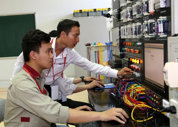 Đào tạo nghề kỹ thuật cao tại Trường Đại học Công nghiệp Hà Nội. Ảnh: MẠNH DŨNG