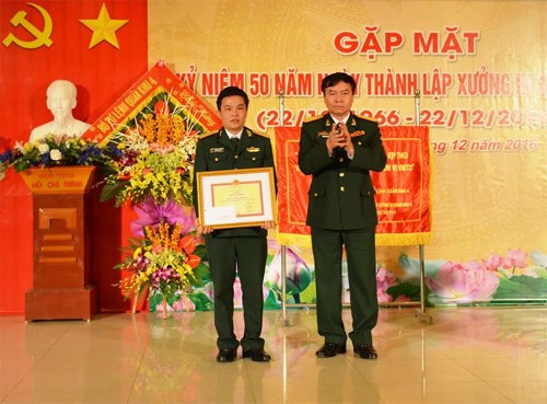 Xưởng in Quân khu 4 kỷ niệm 50 năm thành lập