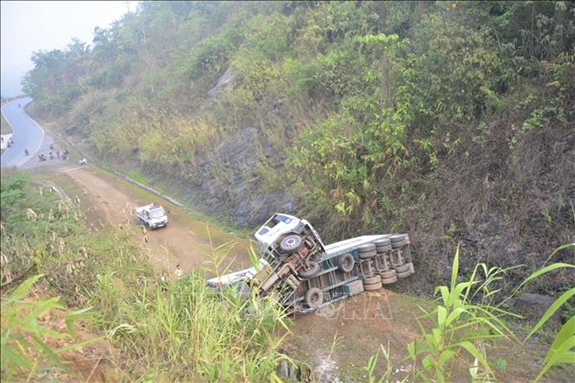 Hiện trường vụ tai nạn.