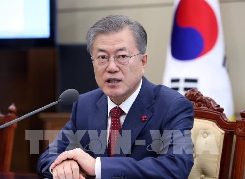Tổng thống Hàn Quốc Moon Jae-in.
