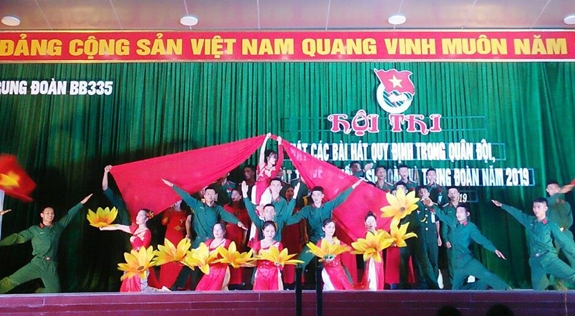Tiết mục dự thi của Liên chi đoàn 5.