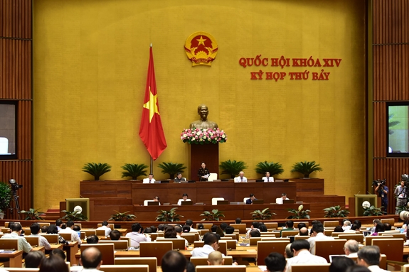 Toàn cảnh phiên chất vấn và trả lời chất vấn tại Quốc hội ngày 6-6. Ảnh: QUANG KHÁNH.