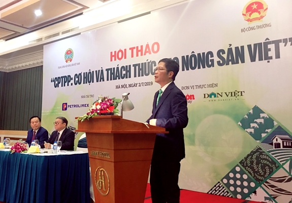 Bộ trưởng Bộ Công Thương Trần Tuấn Anh phát biểu tại hội thảo.