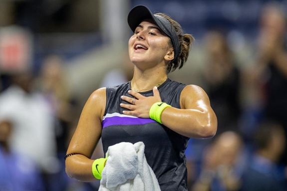 Andreescu hãnh diện với chức vô địch giải Mỹ mở rộng 2019. Ảnh: US Open.