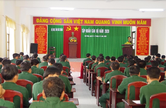Quang cảnh lớp tập huấn.