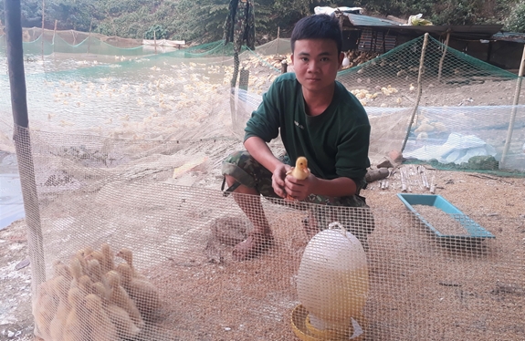 Binh nhất Trần Huy Trung.