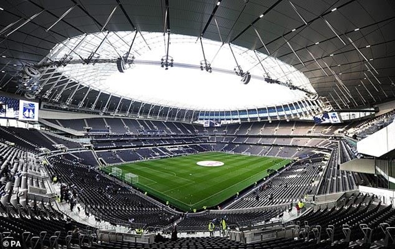 Sân vận động trị giá 1 tỷ bảng Anh của Tottenham. Ảnh: Daily Mail.