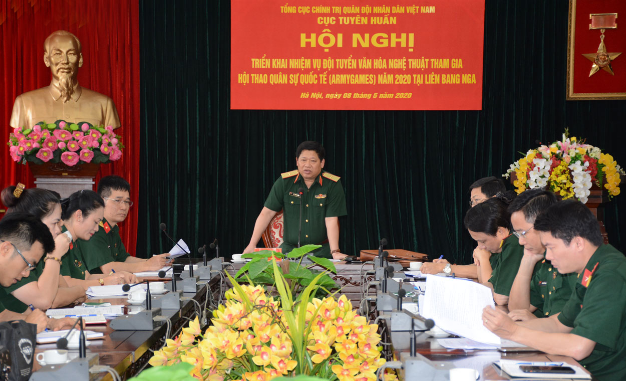 Triển khai nhiệm vụ Đội tuyển Văn hóa nghệ thuật tham gia Army Games 2020

