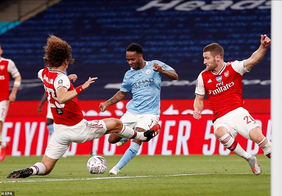 Trận này, hàng công của Man City không sắc sảo như thường lệ. Ảnh: EPA