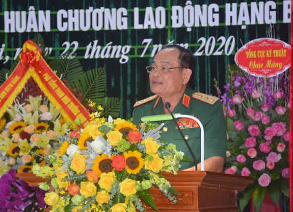 Thượng tướng Nguyễn Phương Nam phát biểu tại buổi lễ.