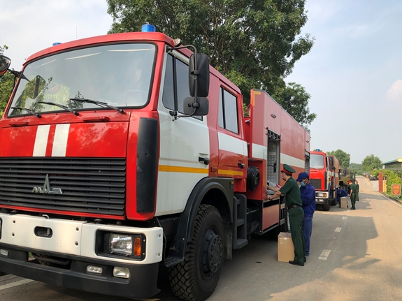 Kho J106 đang tiến hành tiếp nhận cấp phát xe cho các đơn vị trong toàn quân.