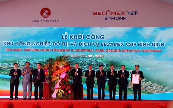 Lễ khởi công Khu Công nghiệp Becamex VSIP Bình Định.