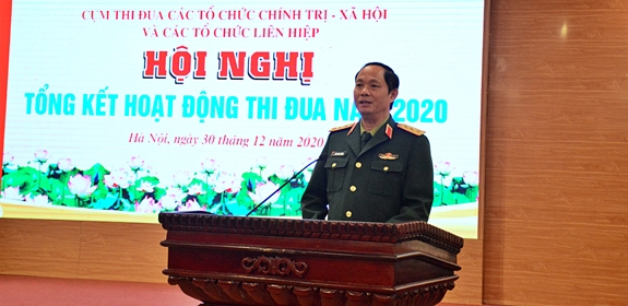 Thượng tướng Trần Quang Phương phát biểu tại hội nghị.