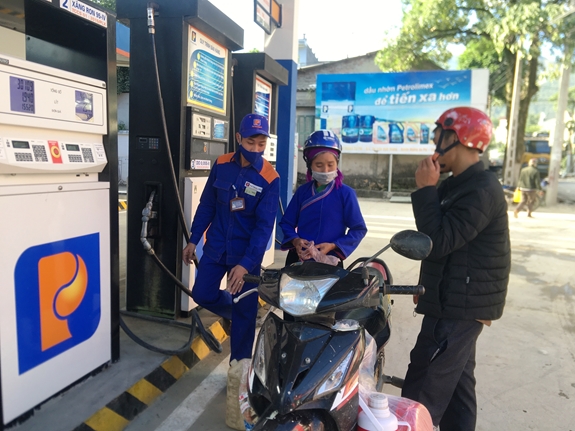 Cửa hàng xăng dầu tại huyện Hoàng Su Phì của Công ty Xăng dầu Hà Giang.