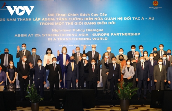 Đối thoại chính sách cao cấp ASEM là sáng kiến của Việt Nam nhân kỷ niệm 25 năm thành lập ASEM (1996-2021) và là một trong những hoạt động quan trọng nhất của Diễn đàn trong năm 2021. Ảnh: VOV.vn