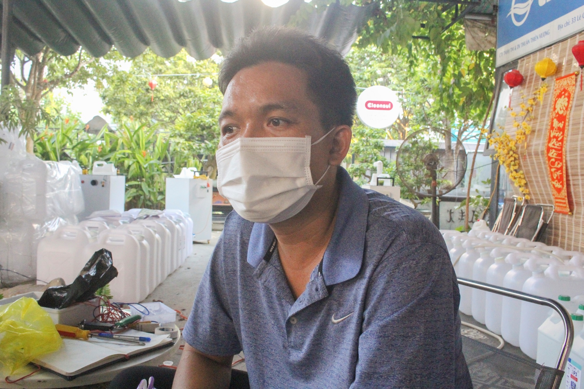 Nhấn vào ảnh để phóng to Chuyện về "chiến sĩ" chống dịch Covid-19 nơi phố biển