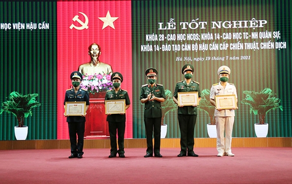 Học viện Hậu cần: Tổ chức lễ tốt nghiệp các khóa đào tạo sau đại học và cấp chiến thuật, chiến dịch